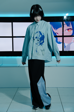 Drawing shirts【Bluegreen】