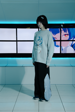 Drawing knit【gray】