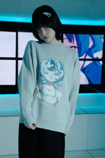 Drawing knit【gray】