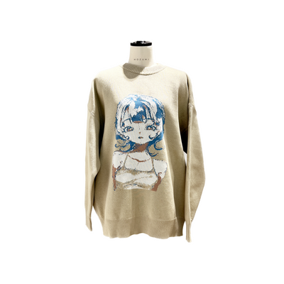 Drawing knit【beige】