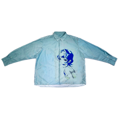 Drawing shirts【Bluegreen】